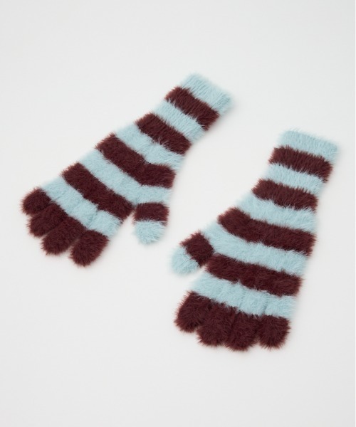 RODEO CROWNS WIDE BOWL（ロデオクラウンズワイドボウル）の「シャギーニットグローブ（手袋・レディース・ブラック系その他/ピンク系その他/ブルー系その他・FREE）」の9枚目の写真