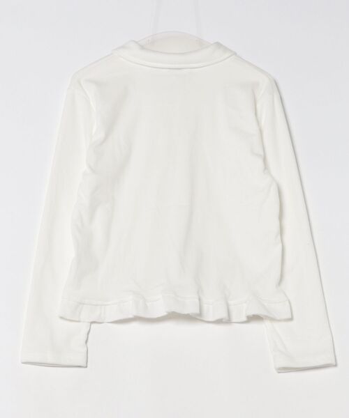 Mayree（メイリー）の「【Mayree】フリルプラケット フリーストップス（Tシャツ/カットソー・レディース・ホワイト・SMALL/MEDIUM/LARGE）」の2枚目の写真