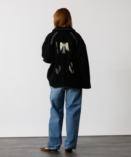 Rouge vif la cle(ルージュヴィフラクレ)の「【Le Melange/ル・メランジュ】パッチワーク刺繍ステンカラー / メキシカン ジャケット(その他アウター・レディース・ブラック・フリー)」の15枚目の写真