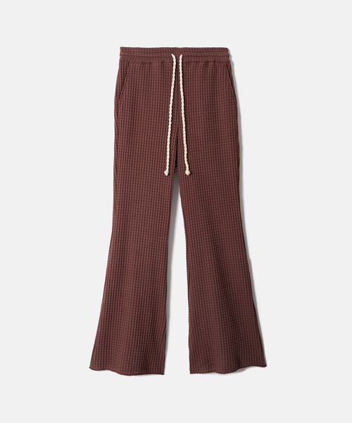 SEAGREEN(シーグリーン)の「SEAGREEN(シーグリーン) BIG WAFFLE FLARE PANTS(その他パンツ・レディース・ネイビー/ブラック/ブラウン/クリーム・1/2)」の3枚目の写真