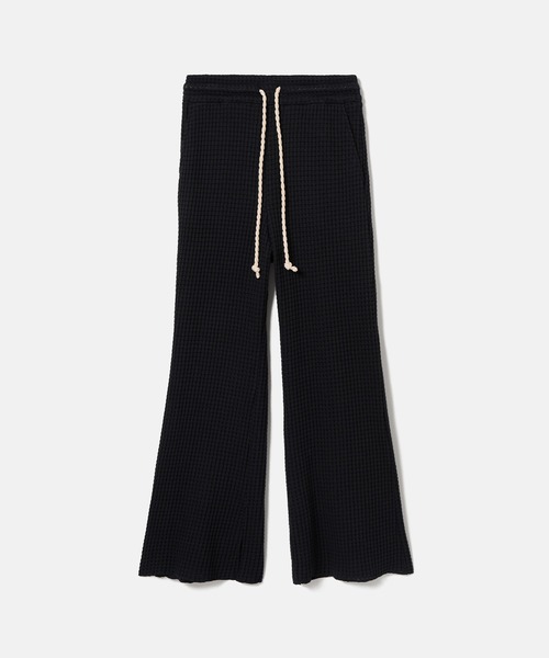 SEAGREEN(シーグリーン)の「SEAGREEN(シーグリーン) BIG WAFFLE FLARE PANTS(その他パンツ・レディース・ネイビー/ブラック/ブラウン/クリーム・1/2)」の1枚目の写真