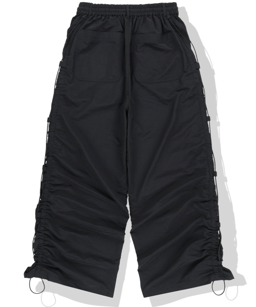 NOT4NERD（ノットフォーナード）の「Side Shirred Nylon Pants - Black（スウェットパンツ・レディース・その他・MEDIUM/LARGE/X-LARGE）」の3枚目の写真