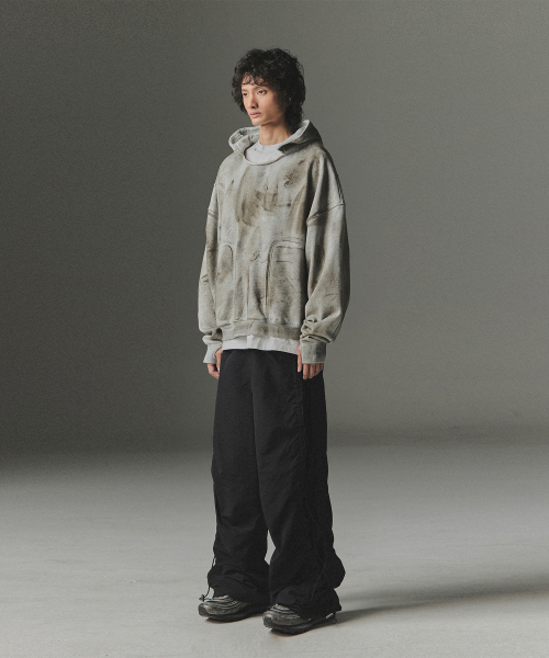 NOT4NERD（ノットフォーナード）の「Side Shirred Nylon Pants - Black（スウェットパンツ・レディース・その他・MEDIUM/LARGE/X-LARGE）」の4枚目の写真