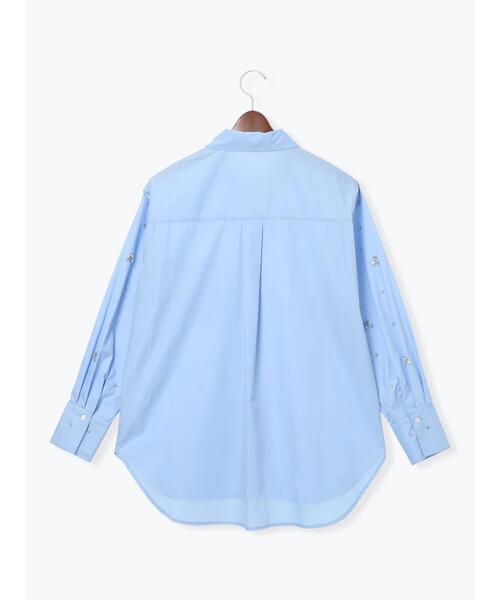 Te chichi（テチチ）の「ビジューデザインシャツ《2025winter catalog item》（シャツ/ブラウス・レディース・オフホワイト/サックスブルー・F）」の15枚目の写真