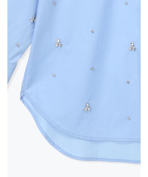 Te chichi（テチチ）の「ビジューデザインシャツ《2025winter catalog item》（シャツ/ブラウス・レディース・オフホワイト/サックスブルー・F）」の18枚目の写真