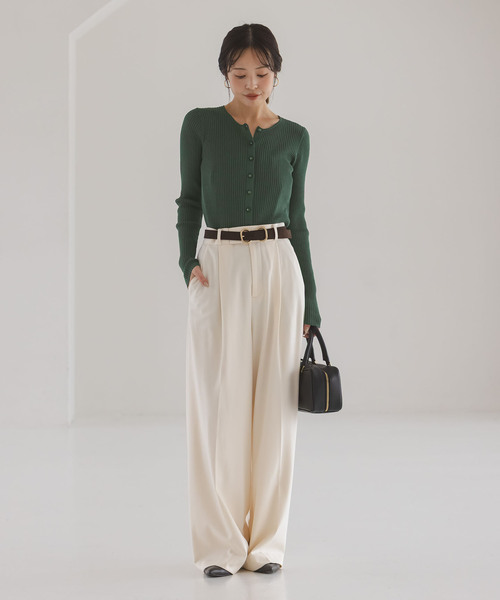 CO/SILK リブカーディガン（カーディガン/ボレロ）｜NOBLE（ノーブル