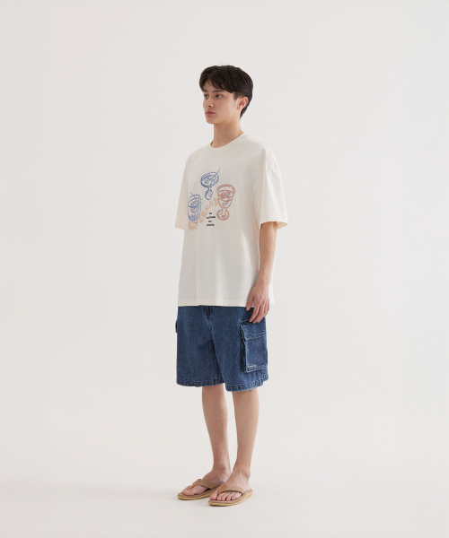 COVERNAT(カバーナット)の「クールコットンキッチカクテルグラフィックTシャツアイボリー(Tシャツ/カットソー・レディース・その他・X-SMALL/SMALL/MEDIUM/LARGE/X-LARGE/XX-LARGE)」の5枚目の写真