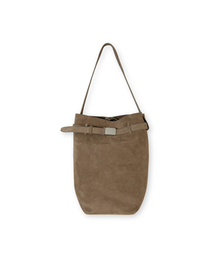 BROWNYARD（ブラウンヤード）の「スエードバケットラージバッグ、ブラウン（チャーム）」