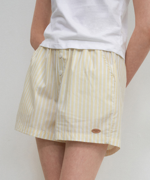 WEDNESDAYOASISFORWOMEN(ウェンズデー オアシス フォー ウーマン)の「ワンマイルラウンジショーツ_LEMON(W25-PT18)(その他パンツ・レディース・ライトイエロー・FREE)」の2枚目の写真