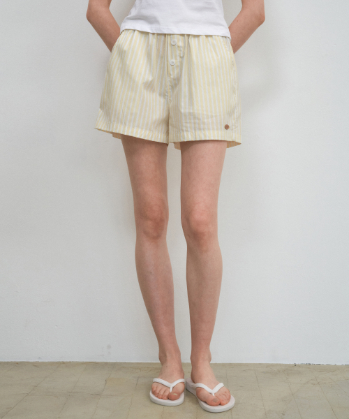 WEDNESDAYOASISFORWOMEN(ウェンズデー オアシス フォー ウーマン)の「ワンマイルラウンジショーツ_LEMON(W25-PT18)(その他パンツ・レディース・ライトイエロー・FREE)」の3枚目の写真