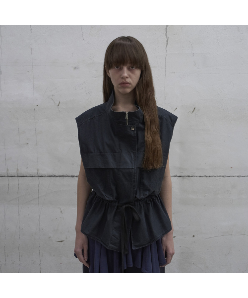 LCDC TM（エルシーディーシーティーエム）の「OUT POCKET VEST (BLACK)（ベスト・レディース・ブラック・OS）」の5枚目の写真