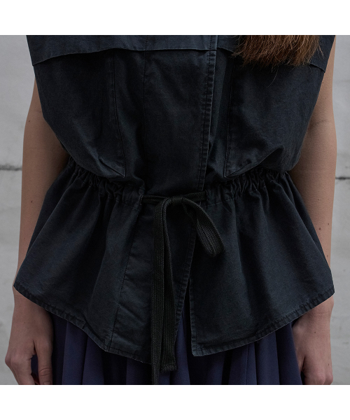 LCDC TM（エルシーディーシーティーエム）の「OUT POCKET VEST (BLACK)（ベスト・レディース・ブラック・OS）」の7枚目の写真