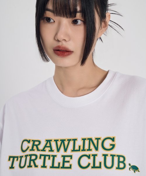 SLOW RECORD HOUSE(スローレコードハウス)の「ギガクルレタリング半袖Tシャツ_ホワイト(Tシャツ/カットソー・レディース・その他・LARGE/MEDIUM/SMALL)」の6枚目の写真