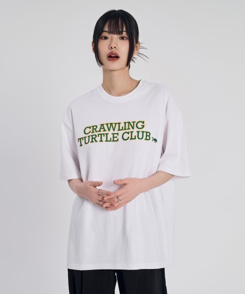 SLOW RECORD HOUSE(スローレコードハウス)の「ギガクルレタリング半袖Tシャツ_ホワイト(Tシャツ/カットソー・レディース・その他・LARGE/MEDIUM/SMALL)」の7枚目の写真