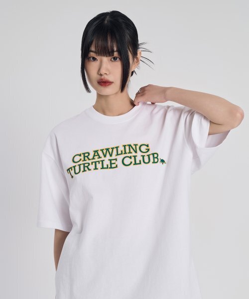 SLOW RECORD HOUSE(スローレコードハウス)の「ギガクルレタリング半袖Tシャツ_ホワイト(Tシャツ/カットソー・レディース・その他・LARGE/MEDIUM/SMALL)」の8枚目の写真