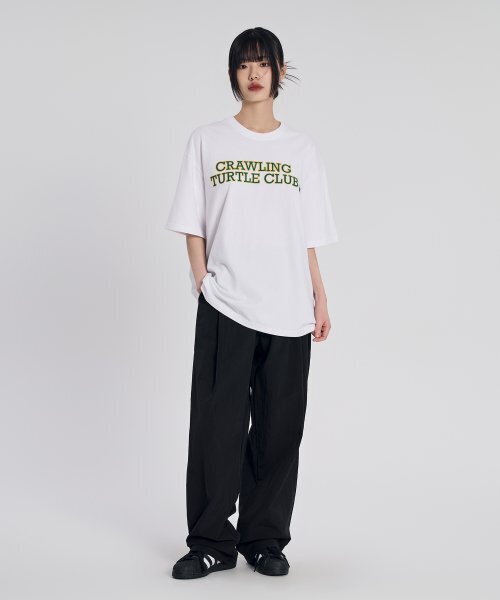 SLOW RECORD HOUSE(スローレコードハウス)の「ギガクルレタリング半袖Tシャツ_ホワイト(Tシャツ/カットソー・レディース・その他・LARGE/MEDIUM/SMALL)」の9枚目の写真