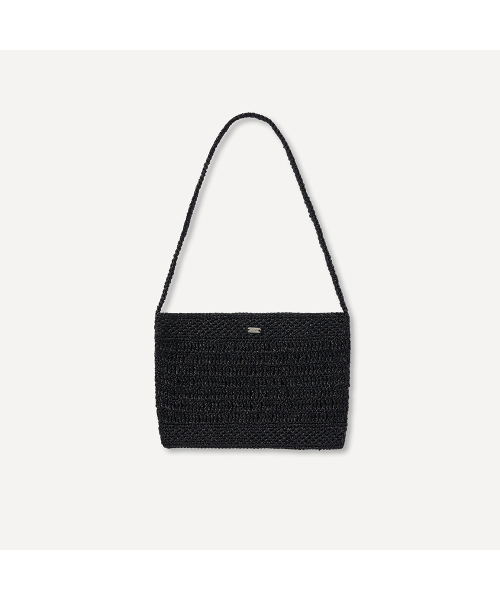 NOAH KNIT SHOULDER BAG (BLACK)（ショルダーバッグ）｜HOWUS（ホワス 