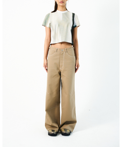 SEEN(シーン)の「Curtain CROP T-SHIRTS (Ivory)(Tシャツ/カットソー・レディース・その他・SMALL/MEDIUM)」の2枚目の写真