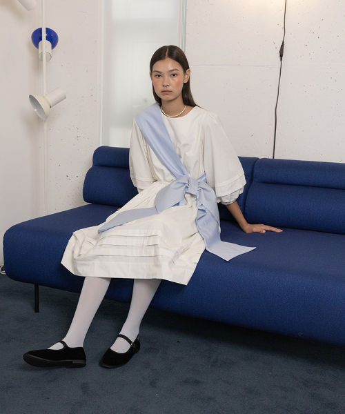 VENTE（ヴァンテ）の「ソフトピーチコットンピンタックドレスアイボリー（ワンピース・レディース・その他・SMALL/MEDIUM）」の3枚目の写真