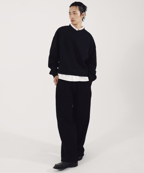 CS】cropped vneck sweat shirt / 【シーエス】クロップドブイネック