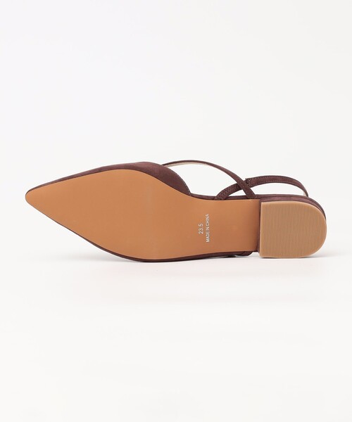 quaranciel(カランシエル)の「quaranciel: ポインテッド スリングバック フラット パンプス(パンプス・レディース・ピンク/シルバー/ブラウン・45/35/25)」の15枚目の写真