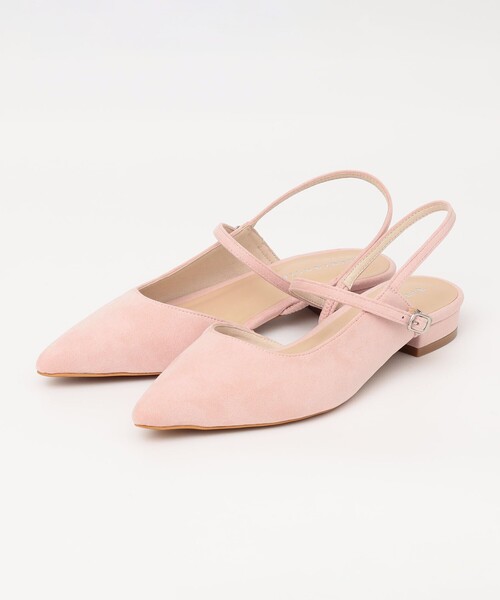 quaranciel(カランシエル)の「quaranciel: ポインテッド スリングバック フラット パンプス(パンプス・レディース・ピンク/シルバー/ブラウン・45/35/25)」の14枚目の写真