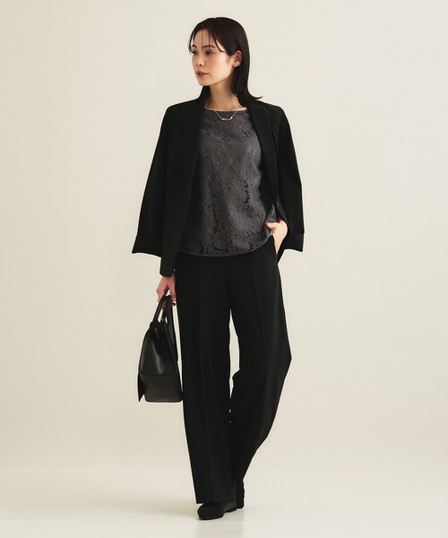 INDIVI（インディヴィ）の「【洗える／セレモニー】フラワーレースブラウス（シャツ/ブラウス・レディース・グレー/オフホワイト・19/15 /13/05/38/34）」の10枚目の写真