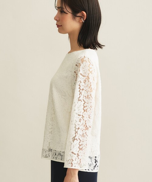 INDIVI（インディヴィ）の「【洗える／セレモニー】フラワーレースブラウス（シャツ/ブラウス・レディース・グレー/オフホワイト・19/15 /13/05/38/34）」の13枚目の写真
