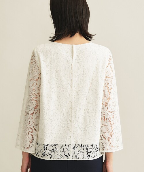 INDIVI（インディヴィ）の「【洗える／セレモニー】フラワーレースブラウス（シャツ/ブラウス・レディース・グレー/オフホワイト・19/15 /13/05/38/34）」の14枚目の写真