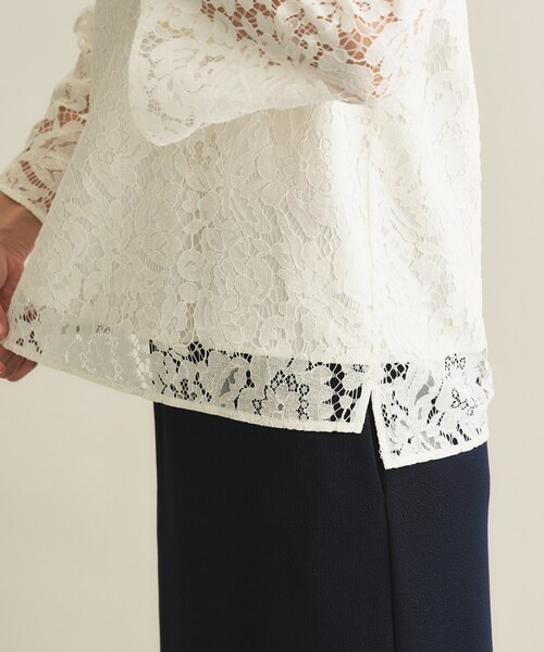 INDIVI（インディヴィ）の「【洗える／セレモニー】フラワーレースブラウス（シャツ/ブラウス・レディース・グレー/オフホワイト・19/15 /13/05/38/34）」の18枚目の写真