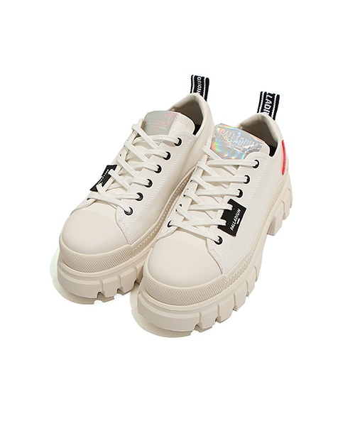 Revolt Low Textile White Platform Sneakers 97243-116-M