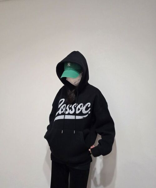 COSO（コソ）の「CCエッセンシャルフードパーカー(ブラック)（パーカー・レディース・その他・MEDIUM/LARGE）」の9枚目の写真