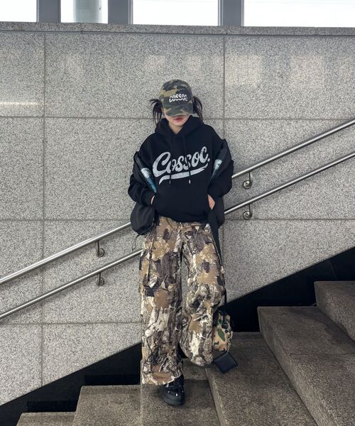 COSO（コソ）の「CCエッセンシャルフードパーカー(ブラック)（パーカー・レディース・その他・MEDIUM/LARGE）」の3枚目の写真