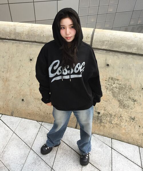 COSO（コソ）の「CCエッセンシャルフードパーカー(ブラック)（パーカー・レディース・その他・MEDIUM/LARGE）」の5枚目の写真