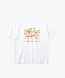 シリラビット 綿 半袖Tシャツ [ホワイト]