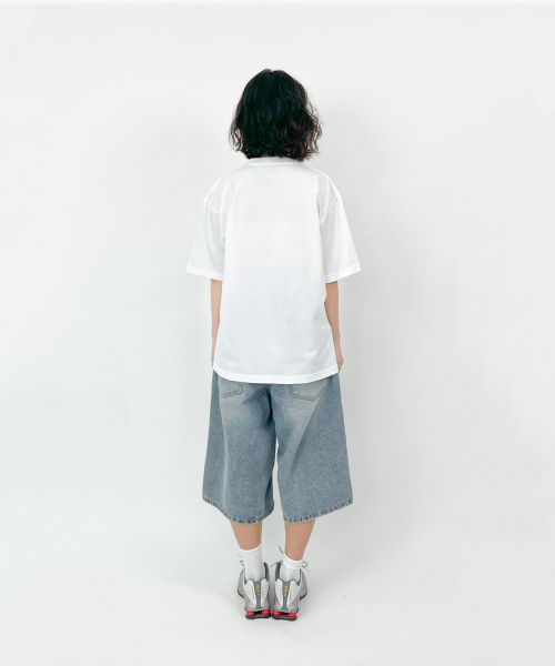 TEESSERT（ティーザート）の「シリラビット 綿 半袖Tシャツ [ホワイト]（Tシャツ/カットソー・レディース・ホワイト・SMALL/MEDIUM/LARGE/X-LARGE）」の2枚目の写真