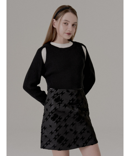 FREEANG(フリアン)の「ジャカードファースカート - ブラック(スカート・レディース・その他・SMALL/MEDIUM)」の1枚目の写真