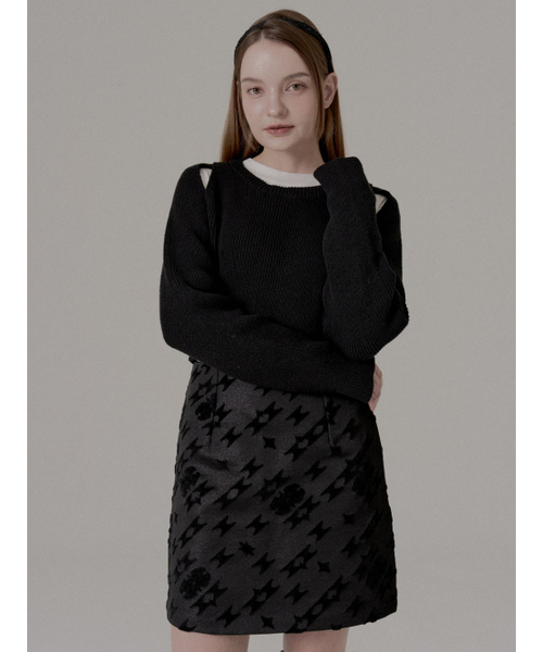FREEANG(フリアン)の「ジャカードファースカート - ブラック(スカート・レディース・その他・SMALL/MEDIUM)」の2枚目の写真
