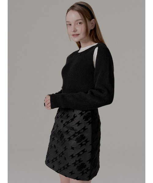 FREEANG(フリアン)の「ジャカードファースカート - ブラック(スカート・レディース・その他・SMALL/MEDIUM)」の3枚目の写真