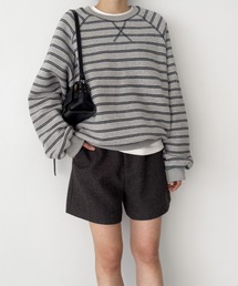 CANAL JEAN | El mar　ラグランボーダートレーナー(スウェット)