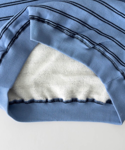 CANAL JEAN（キャナルジーン）の「El mar　ラグランボーダートレーナー（スウェット・レディース・グレー/ブルー・ONE SIZE）」の14枚目の写真