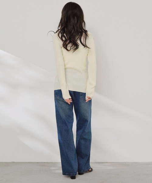 Shelly island(シェリーアイランド)の「冷感シルクタッチポロ襟カーディガン(カーディガン/ボレロ・レディース・ブラック/ピンク/ホワイト/ブルー・FREE)」の10枚目の写真