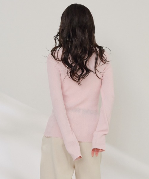 Shelly island(シェリーアイランド)の「冷感シルクタッチポロ襟カーディガン(カーディガン/ボレロ・レディース・ブラック/ピンク/ホワイト/ブルー・FREE)」の14枚目の写真