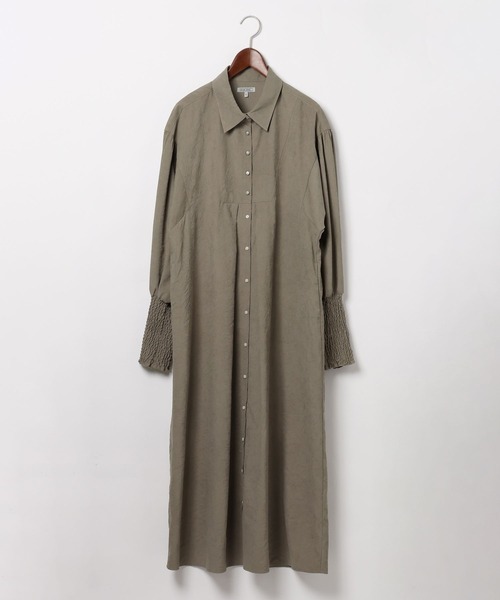 niko and...（ニコアンド）の「[MODE NORM CORE] マトンスリーブマキシワンピース（ワンピース・レディース・モカ/チャコール/ブラック・LARGE/MEDIUM）」の7枚目の写真