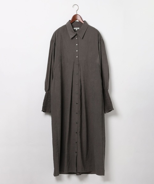 niko and...（ニコアンド）の「[MODE NORM CORE] マトンスリーブマキシワンピース（ワンピース・レディース・モカ/チャコール/ブラック・LARGE/MEDIUM）」の5枚目の写真