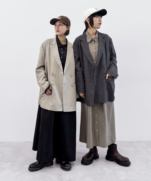 niko and...（ニコアンド）の「[MODE NORM CORE] マトンスリーブマキシワンピース（ワンピース・レディース・モカ/チャコール/ブラック・LARGE/MEDIUM）」の19枚目の写真