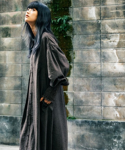 MODE NORM CORE] マトンスリーブマキシワンピース（ワンピース）｜niko