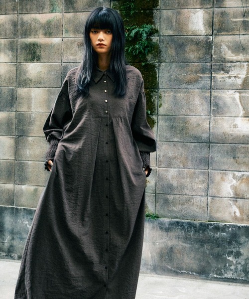 MODE NORM CORE] マトンスリーブマキシワンピース（ワンピース）｜niko