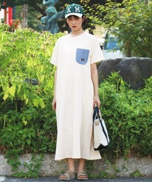 KRIFF MAYER Lady's Collection | 【綿100%】やわらかヘビー天竺デニムポケットワンピ(ワンピース)