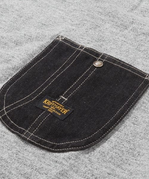 KRIFF MAYER Lady's Collection(クリフメイヤーレディースコレクション)の「【綿100%】やわらかヘビー天竺デニムポケットワンピ(ワンピース・レディース・チャコール/グレー/ナチュラル・LARGE/MEDIUM)」の9枚目の写真